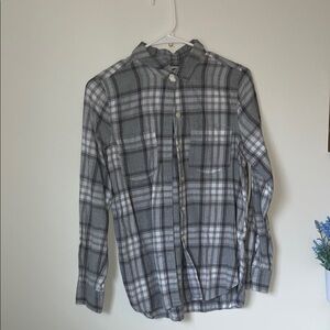 Gray Plaid Men's Shirt